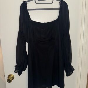 Miami Black Long Sleeve Dress